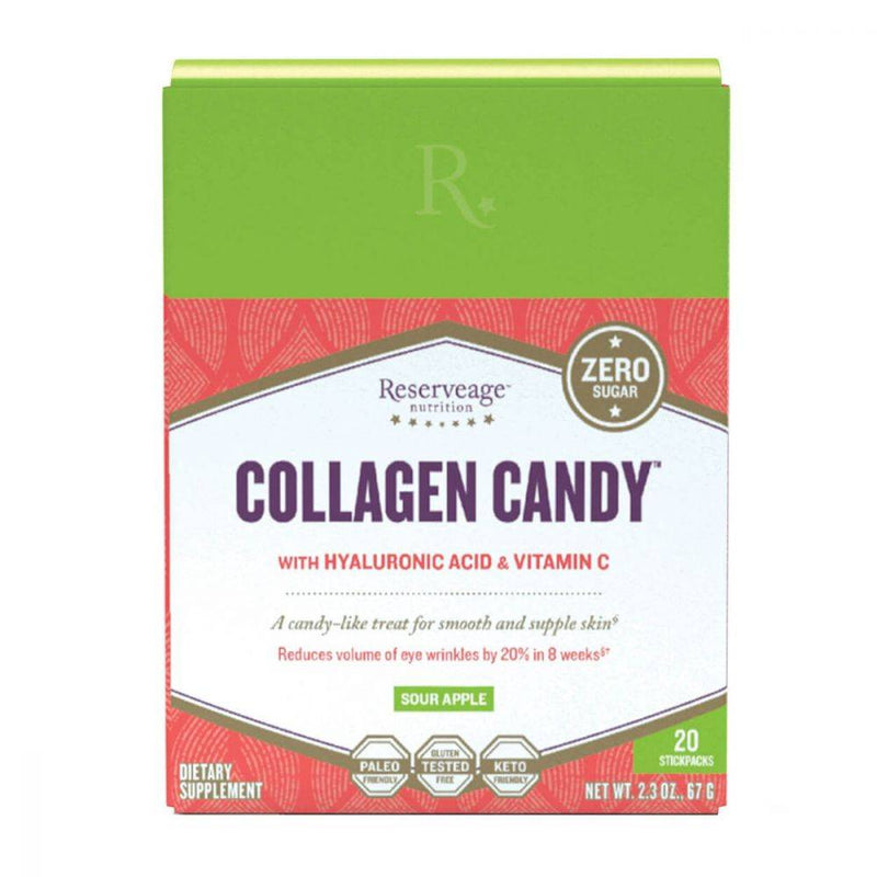 Reserveage Nutrition Collagen Candy - Sour Apple 20 packets