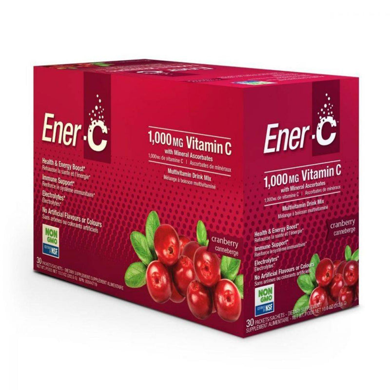 Ener-C 1000mg Vitamin C Drink Mix - Cranberry 30 packets