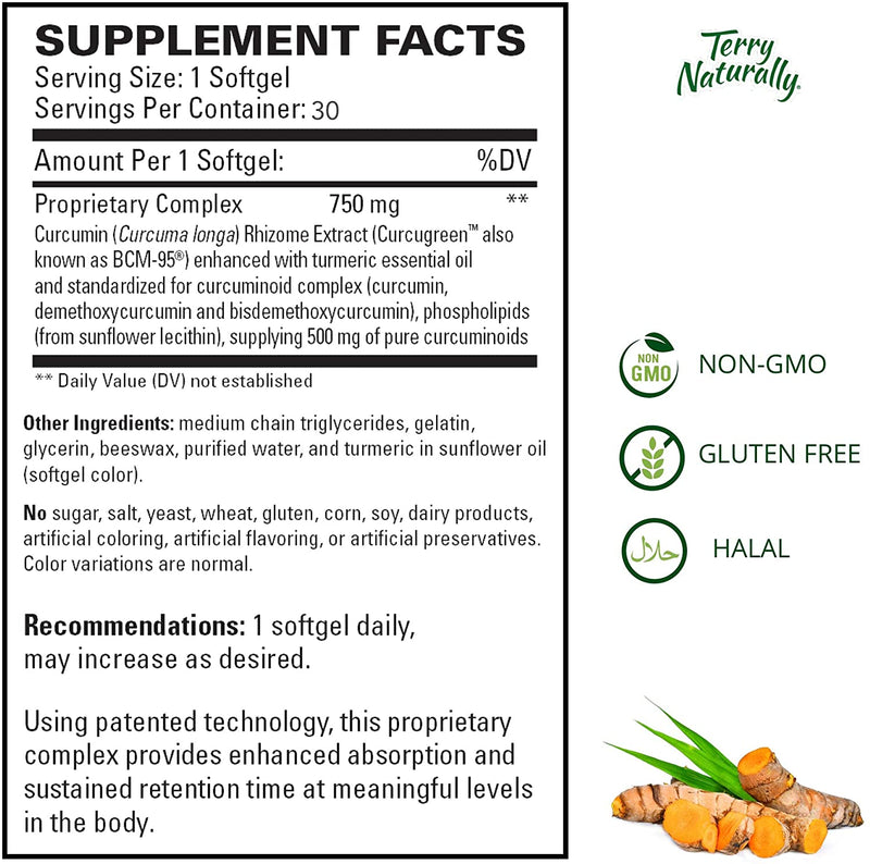 Terry Naturally CuraMed 750mg 30 Softgels