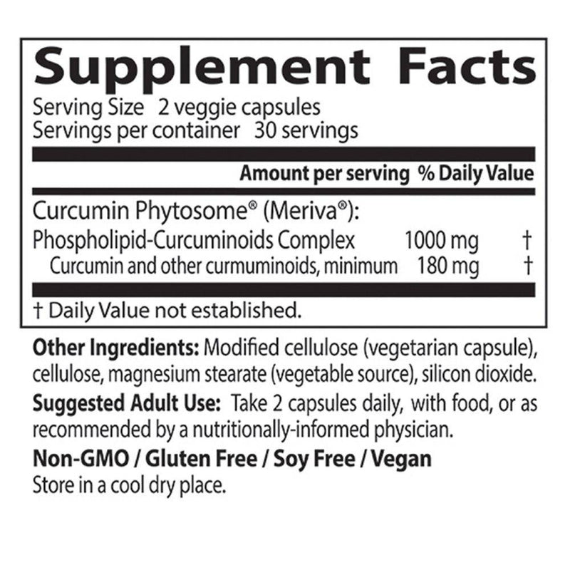 Doctor's Best Curcumin Phytosome featuring Meriva 500mg 60 vcaps