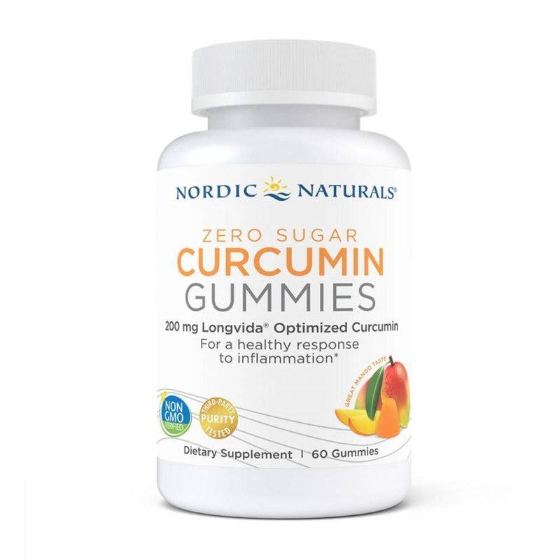 Nordic Naturals Zero Sugar Curcumin Gummies 60 count