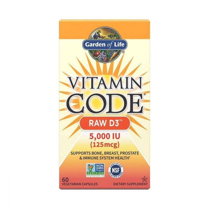 Garden of Life Vitamin Code Raw D3 5000IU 60 vcaps