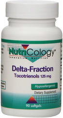 NutriCology Delta-Fraction Tocotrienols 125mg - Vitamin E, Heart/Brain - 90 Softgels