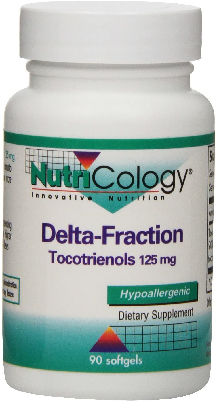 NutriCology Delta-Fraction Tocotrienols 125mg - Vitamin E, Heart/Brain - 90 Softgels