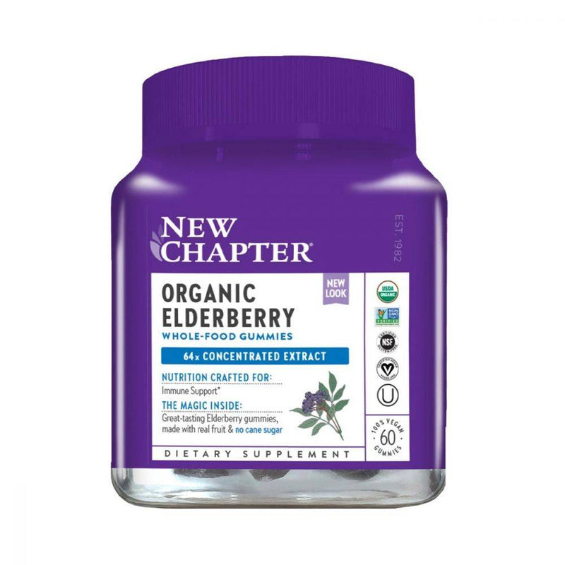 New Chapter Organic Elderberry Whole-Food Gummies 60 count