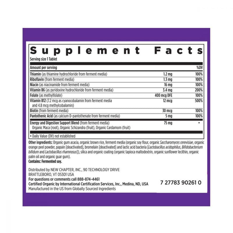 New Chapter Fermented Vitamin B Complex 60 tablets