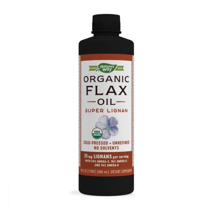 Nature's Way EfaGold Organic Flax Oil Super Lignan 16oz
