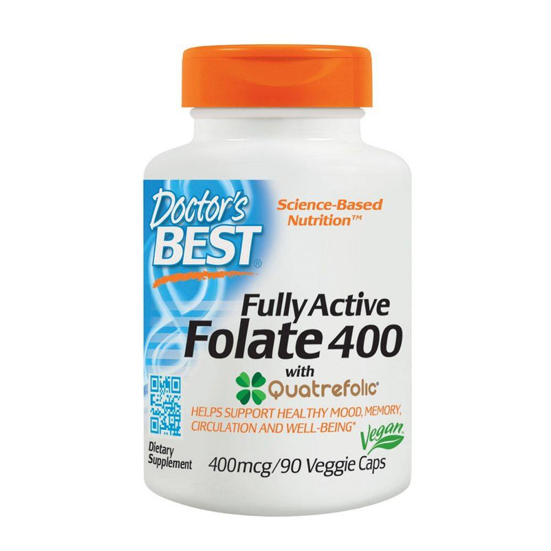 Doctor's Best Fully Active Folate 400mcg 90 vcaps