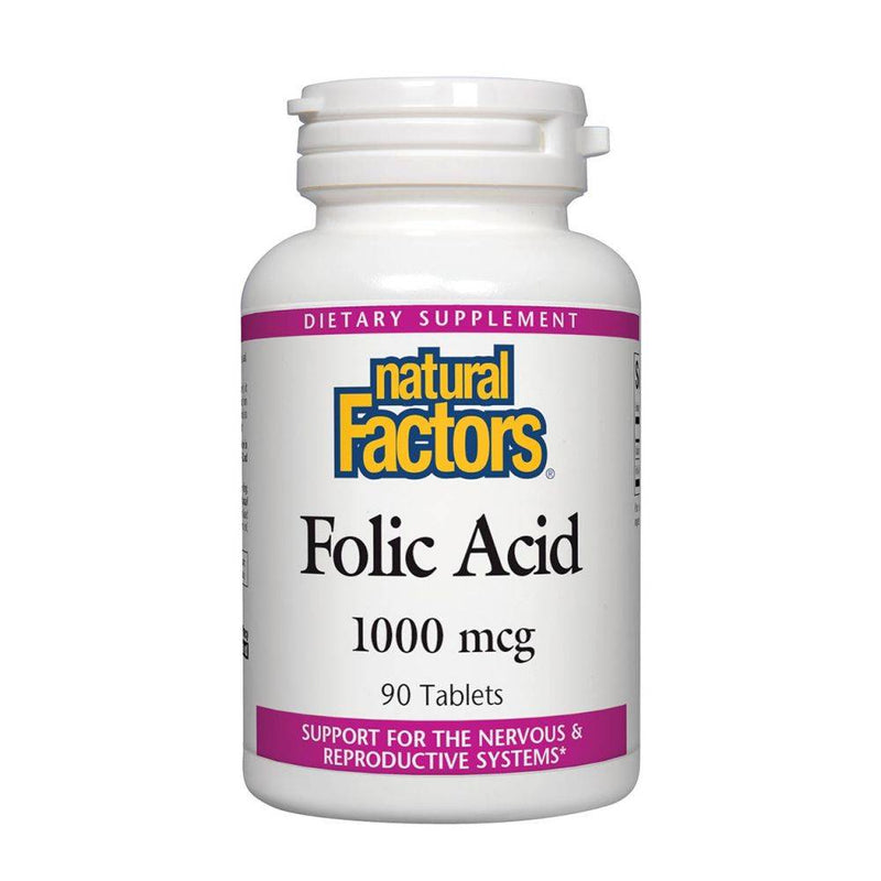 Natural Factors Folic Acid 1mg 90 tablets