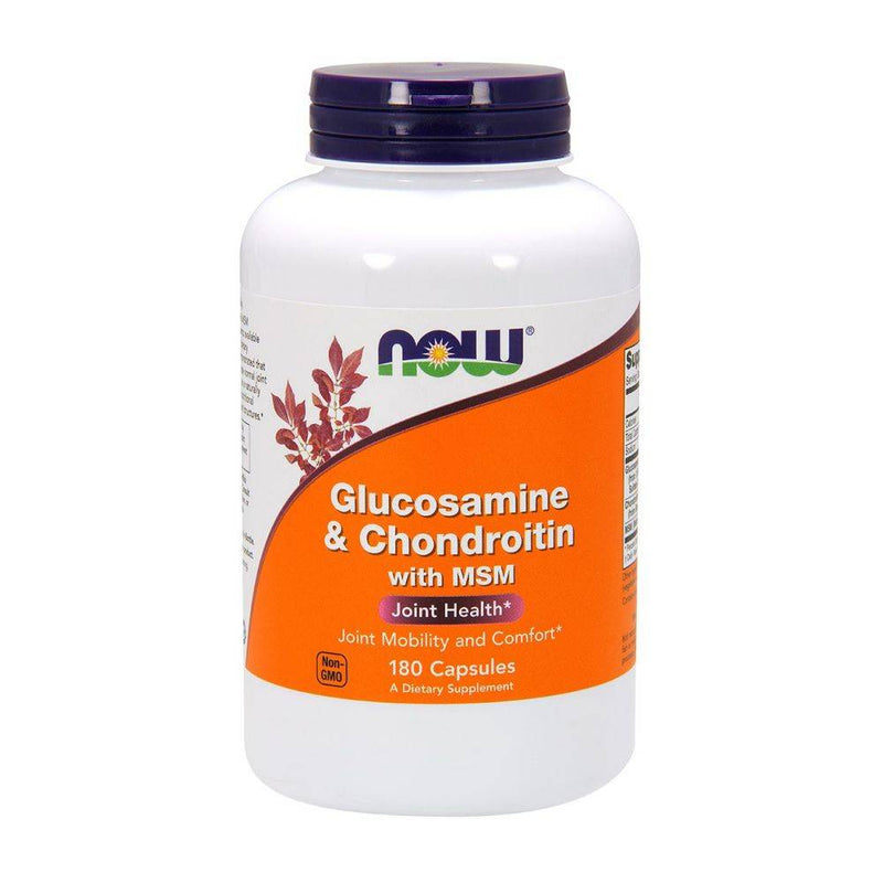 NOW Glucosamine & Chondroitin with MSM 180 capsules