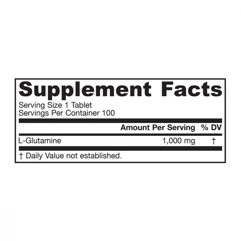 Jarrow Formulas L-Glutamine 100 tablets