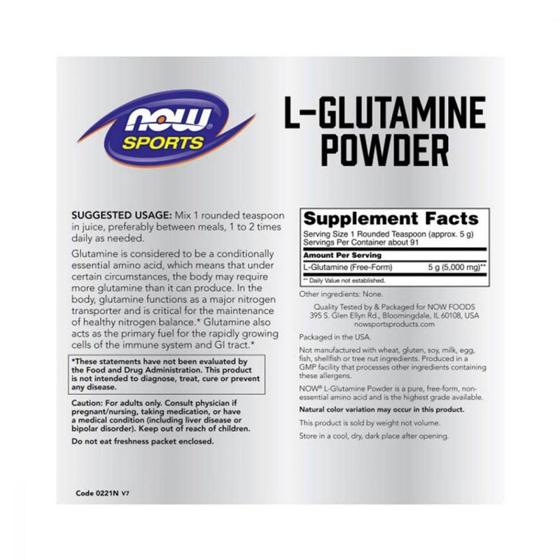 NOW L-Glutamine Powder 1lb
