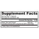 Jarrow Formulas Green Tea 100 vcaps