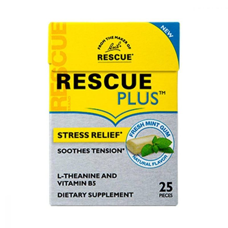 Bach Rescue Plus Stress Relief Gum - Fresh Mint 25 pieces