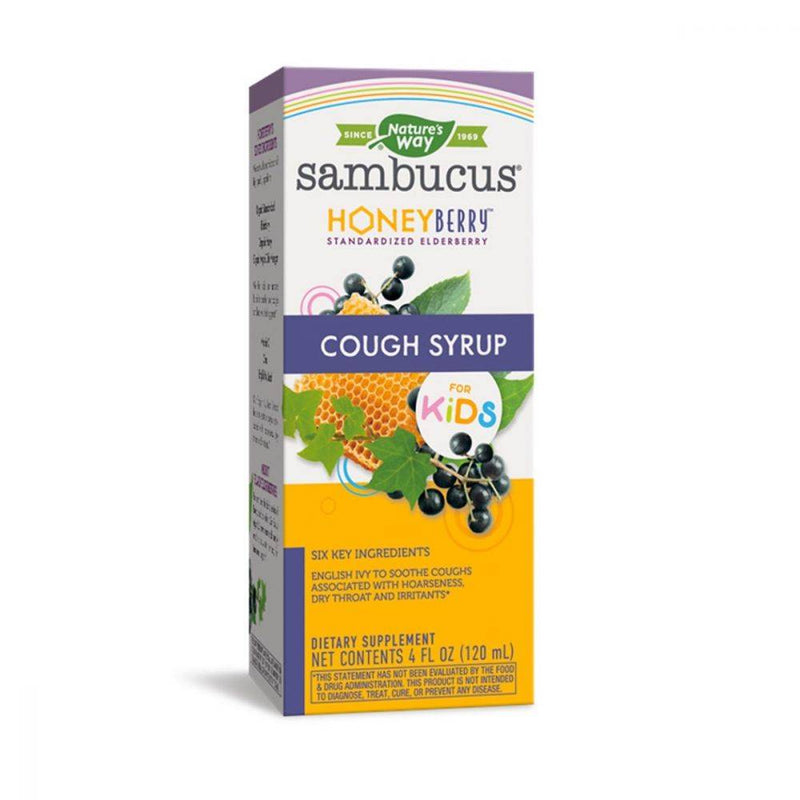 Nature's Way Sambucus HoneyBerry Cough Syrup for Kids 4oz