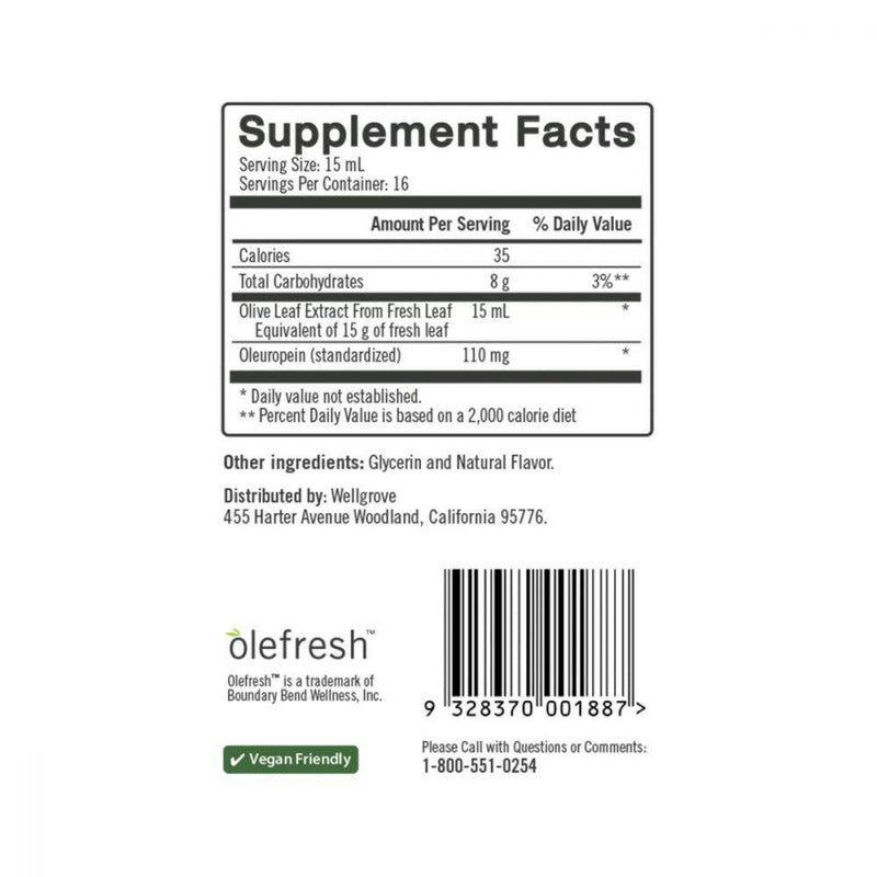 Wellgrove Health Super Immunity+ Olive Leaf Extract 8.4oz