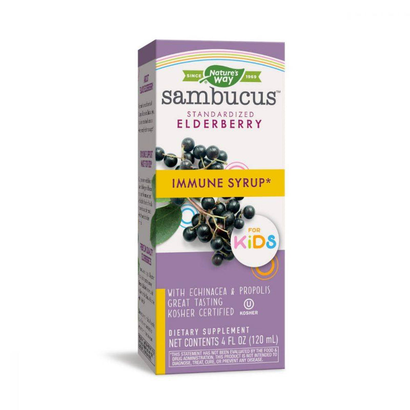 Nature's Way Sambucus Elderberry Immune Syrup for Kids 4oz