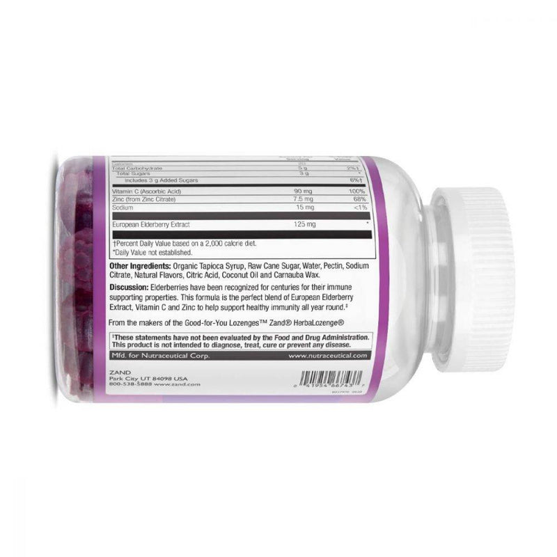 Zand Herbals Elderberry Zinc Immunity Gummies 60 count