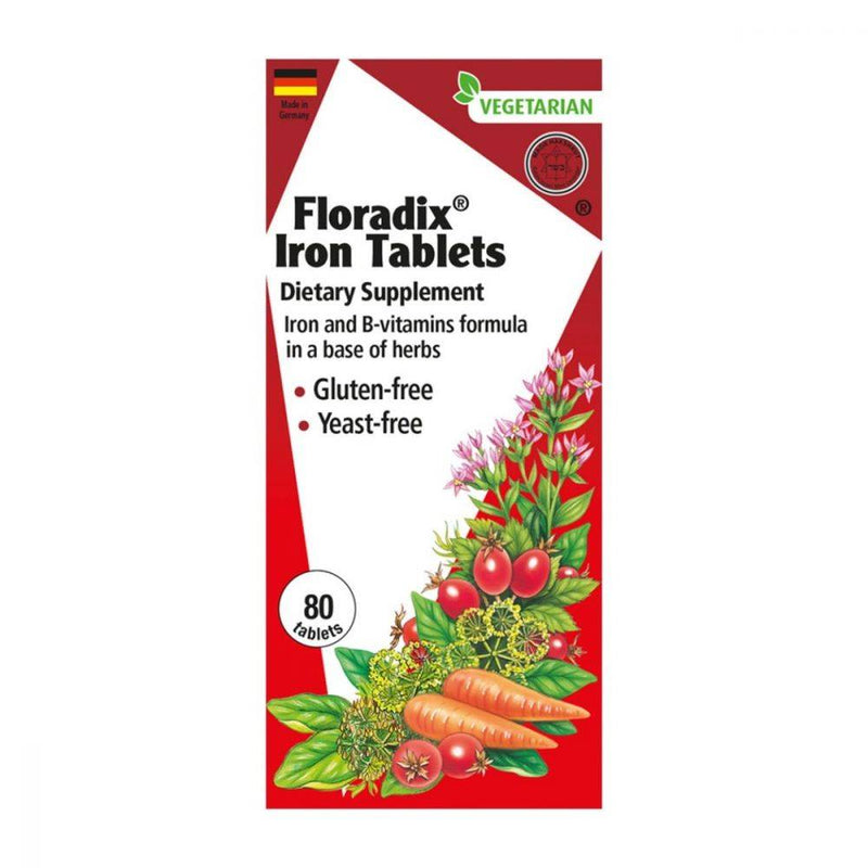 Salus Haus Floradix Iron Tablets 80 count