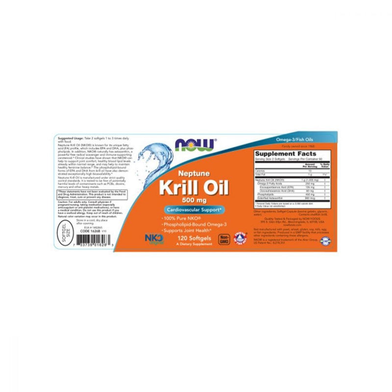 NOW Neptune Krill Oil 120 softgels