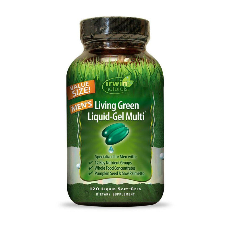 Irwin Naturals Men's Living Green Liquid-Gel Multi 120 softgels