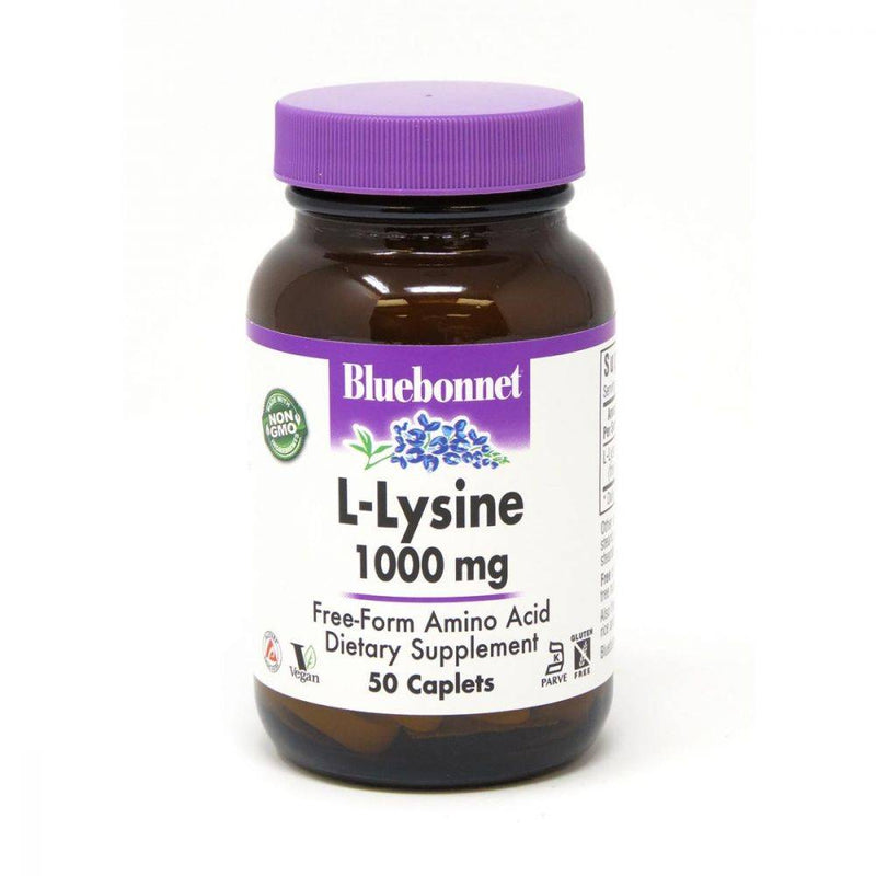 Bluebonnet L-Lysine 1000 mg 50 Caplets