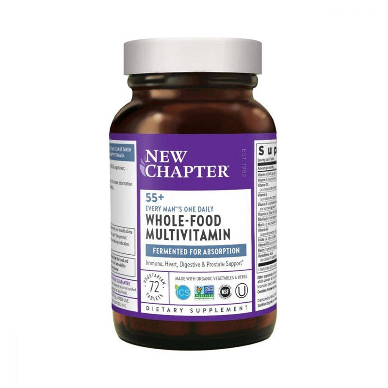 New Chapter Every Man's One Daily 55+ Multivitamin 72 tablets