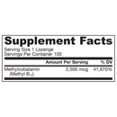 Jarrow Formulas Methyl B-12 2500mcg 100 lozenges