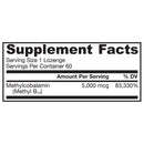 Jarrow Formulas Methyl B-12 5000mcg 60 lozenges