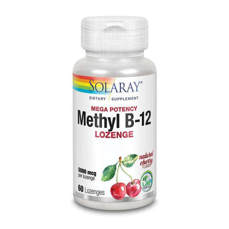 Solaray Mega Potency Methyl B-12 Lozenge 5000mcg 60 lozenges