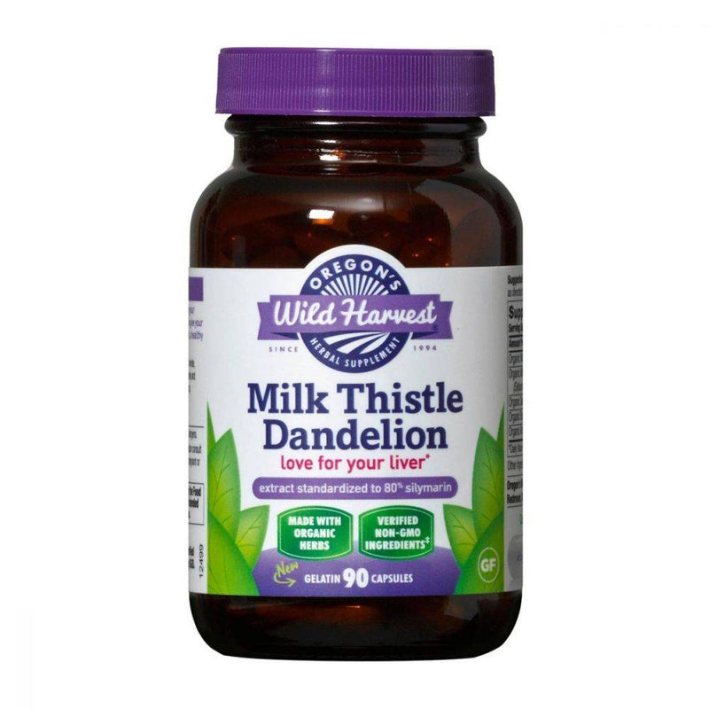 Oregon's Wild Harvest Milk Thistle Dandelion 90 capsules
