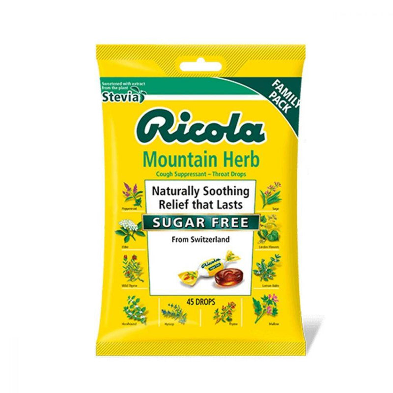 Ricola Mountain Herb Cough Suppressant Sugar Free with Stevia 45 drops