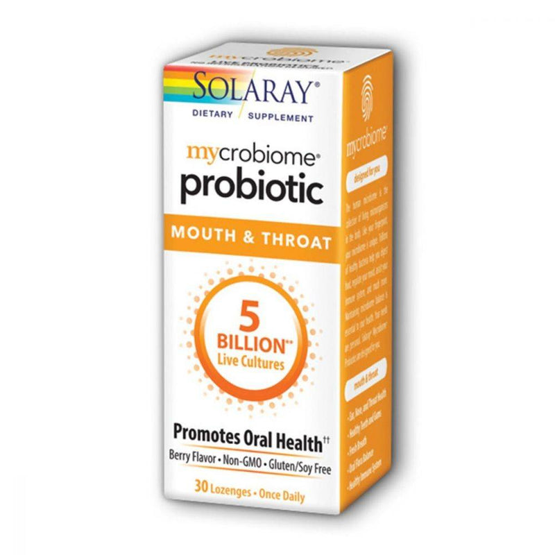 Solaray Mycrobiome Probiotic Mouth & Throat 30 lozenges