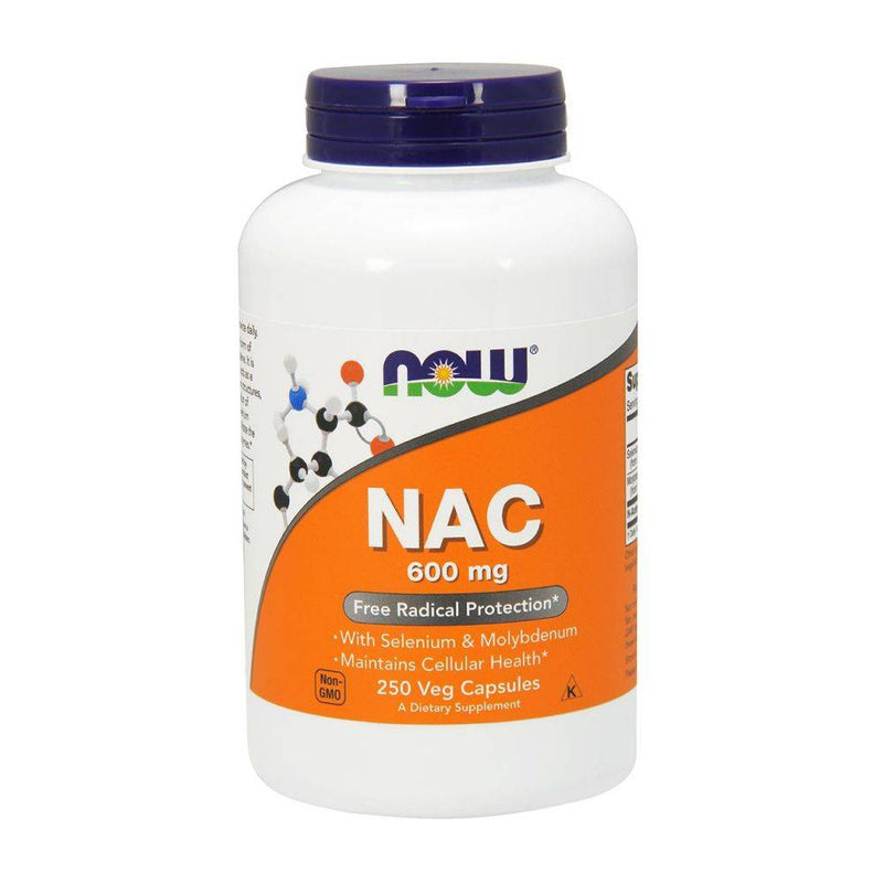 NOW NAC N-Acetyl Cysteine 600mg 250 vcaps