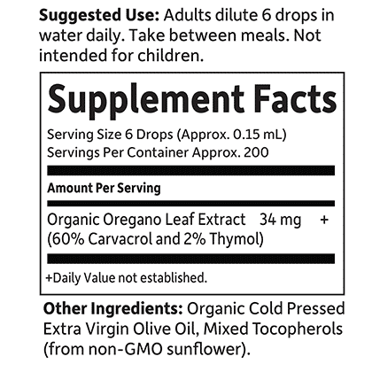 Garden of Life mykind Organics Oil of Oregano Seasonal Drops 1oz