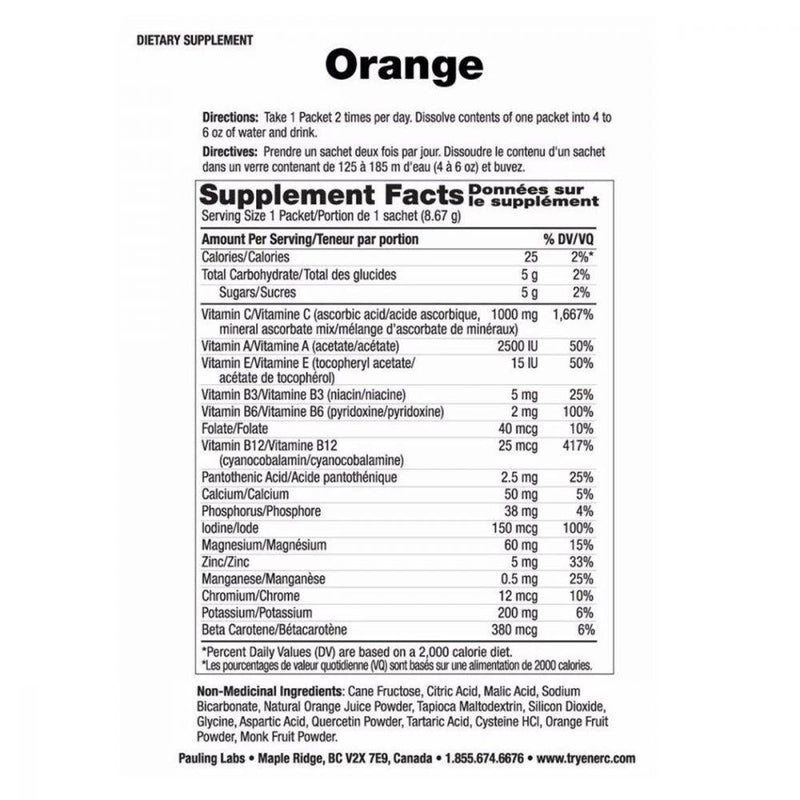 Ener-C 1000mg Vitamin C Drink Mix - Orange 30 packets