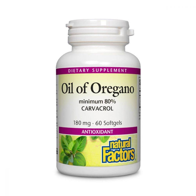 Natural Factors Oil of Oregano 60 softgels