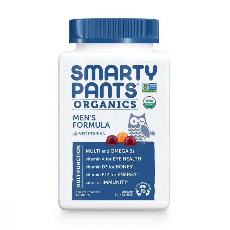 SmartyPants Organics Men's Complete Multivitamin 120 gummies