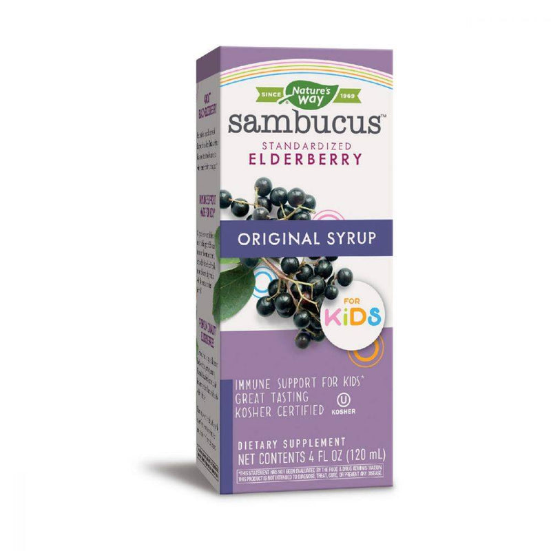 Nature's Way Sambucus Elderberry Original Syrup for Kids 4oz