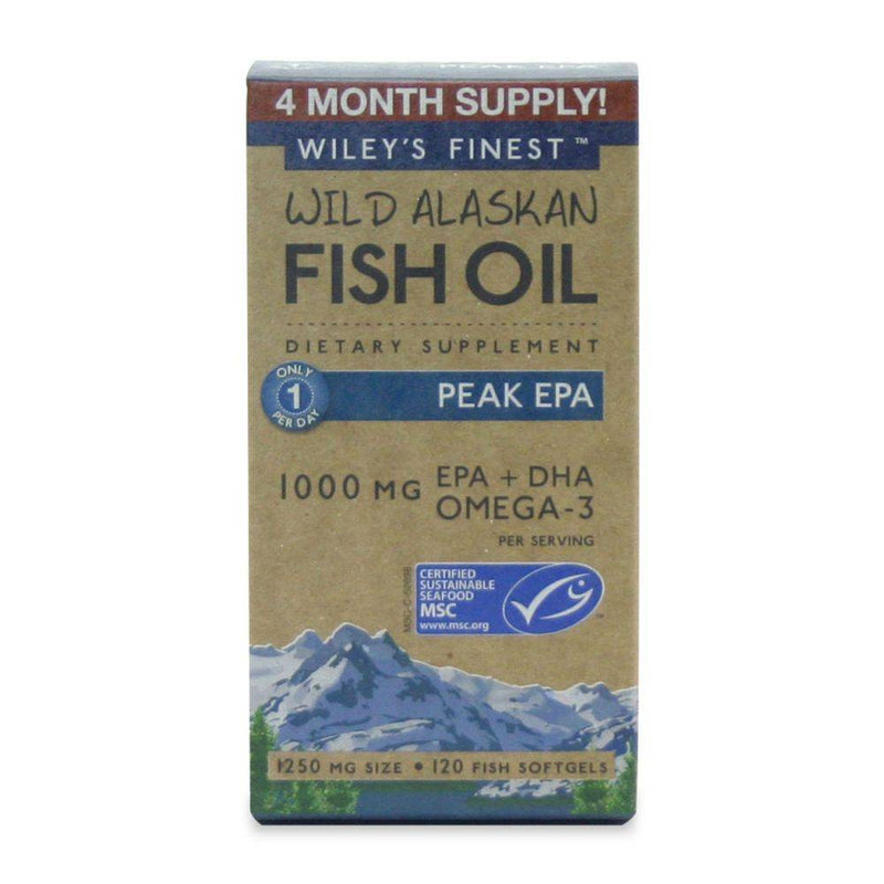 Wiley's Finest Wild Alaskan Fish Oil Peak EPA 120 softgels