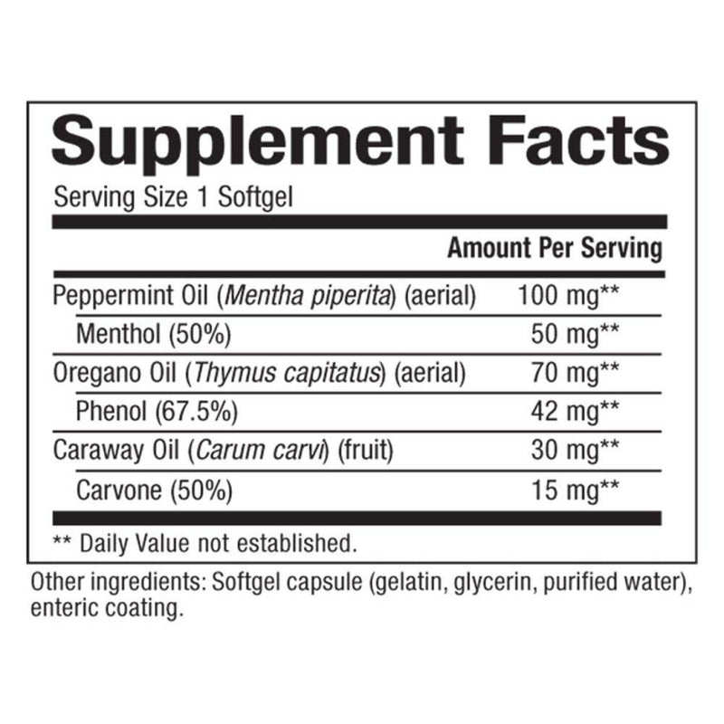 Natural Factors Peppermint & Oregano Oil Complex 60 softgels