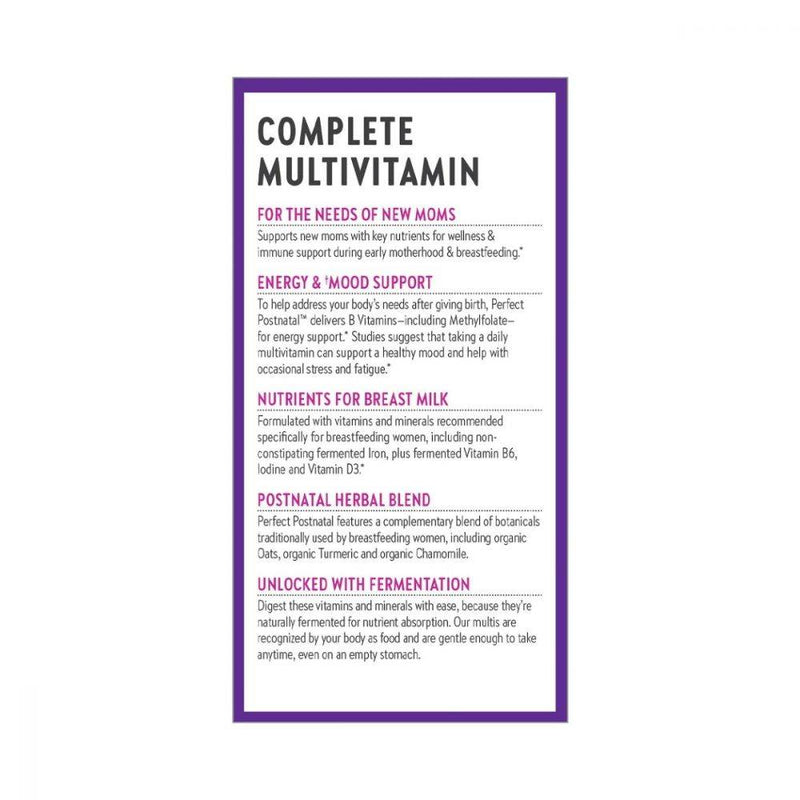 New Chapter Perfect Postnatal Multivitamin 96 tablets