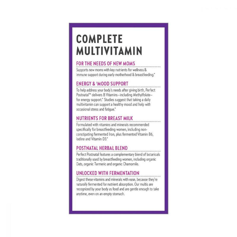 New Chapter Perfect Postnatal Multivitamin 192 tablets