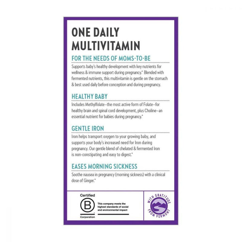 New Chapter One Daily Prenatal Multivitamin 60 tablets