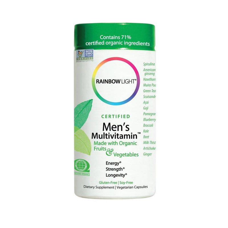 Rainbow Light Certified Men's Multivitamin 120 vcaps