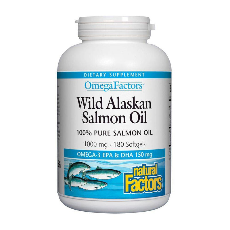 Natural Factors Wild Alaskan Salmon Oil 180 softgels
