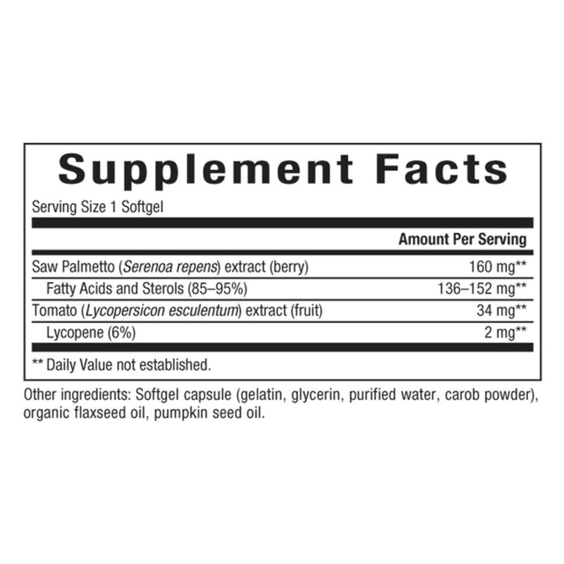 Natural Factors Saw Palmetto with Lycopene 60 softgels