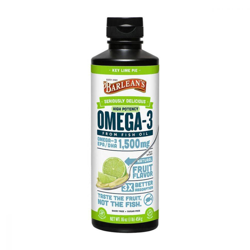 Barlean's Seriously Delicious Omega-3 High Potency Fish Oil - Key Lime Pie 16oz