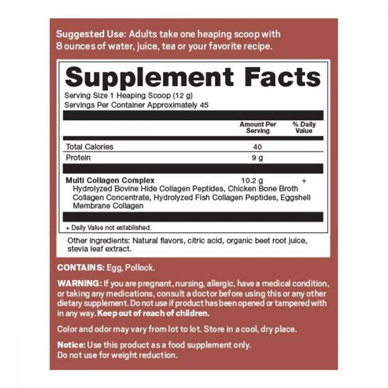 Ancient Nutrition Multi Collagen Protein - Strawberry Lemonade 535g