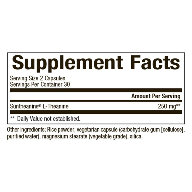 Natural Factors Stress-Relax Suntheanine L-Theanine 60 vcaps